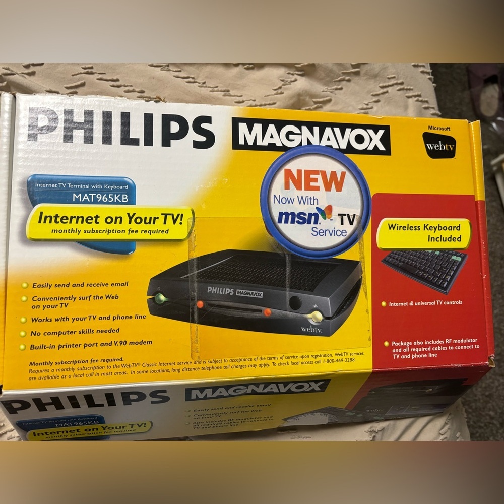 Philips Magnavox Web TV Plus Internet Receiver Mat976KB Not Tested New